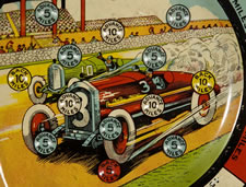 BROWNIE AUTO RACE GAME, JEANNETTE TOY & NOVELTY CO, PENNSYLVANIA, CA 1925