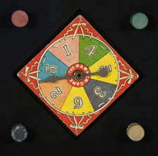 HICKORY DICKERY DOCK: EARLY PARKER BROTHERS BOARD GAME WITH GREAT CAT & MOUSE AND TALL CASE CLOCK GRAPHICS, 1900: