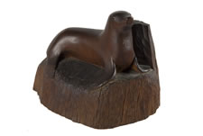 CARVING OF A SEAL,  NEW BEDFORD, MA, 1860-80: