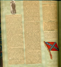 EXTRAORDINARY CONFEDERATE BIBLE FLAG OF CAPTAIN WILLIAM M. HARRIS OF VICKSBURG, MISSISSIPPI, WHO SERVED ON THE STAFF OF HIS BROTHER, GENERAL NATHANIEL H. HARRIS, IN HARRIS'S BRIGADE, WITH A LARGE SCRAPBOOK OF ASSOCIATED DOCUMENTS AND PHOTOS