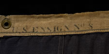 13 STAR U.S. NAVY SMALL BOAT ENSIGN MADE AT THE BROOKLYN NAVY YARD, NEW YORK, DATED 1907, PROBABLY PRODUCED TO OUTFIT TEDDY ROOSEVELT'S GREAT WHITE FLEET
