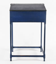 BLUE PAINTED STAND-UP DESK, LIKELY OF MAINE ORIGIN, CA 1840