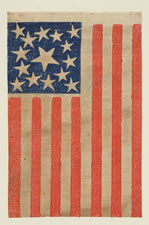 15 STARS, LIKELY MADE TO CELEBRATE KENTUCKY STATEHOOD, 1863-1865, CIVIL WAR ERA