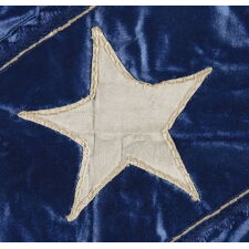 15-STAR CONFEDERATE BATTLE FLAG OF GENERAL LLOYD TILGHMAN, WHO LED THE 3RD KENTUCKY INFANTRY, CO. D; CAPTURED & EXCHANGED FOR UNION GENERAL JOHN REYNOLDS IN 1862; DEFEATED GRANT AT COFFEYVILLE, KANSAS WITH RELEASED PRISONERS; KILLED AT VICKSBURG IN 1863, WHEN STRUCK IN THE CHEST BY A CANNONBALL; ONE OF ONLY FOUR FLAGS KNOWN IN THIS RARE STAR COUNT ACROSS ALL EXAMPLES; THE MOST BEAUTIFUL SOUTHERN CROSS BATTLE FLAG I HAVE EVER ENCOUNTERED IN PRIVATE HANDS