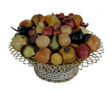 LARGE COLLECTION OF EARLY STONE FRUIT IN A BASKET