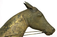 RARE HARNESS HORSE WEATHERVANE by JEWEL, 1852-1867