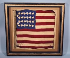 26 STARS, the EARLIEST KNOWN STAR COUNT for PRINTED FLAGS, 1837-1846, MICHIGAN