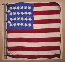 26 STARS, the EARLIEST KNOWN STAR COUNT for PRINTED FLAGS, 1837-1846, MICHIGAN