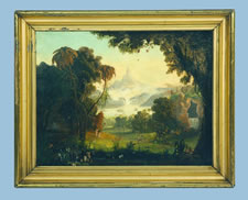 AFTER THOMAS COLE, A COPY OF HIS WORK, ENTITLED:  "ADAM & EVE IN THE GARDEN OF EDEN"