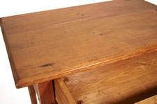 WORK TABLE WITH LAMBSTONGUED, TAPERED LEGS