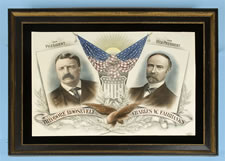 JUGATE PORTRAIT POSTER FROM THE 1904 PRESIDENTIAL CAMPAIGN OF THEODORE ROOSEVELT & CHARLES WARREN FAIRBANKS