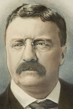 JUGATE PORTRAIT POSTER FROM THE 1904 PRESIDENTIAL CAMPAIGN OF THEODORE ROOSEVELT & CHARLES WARREN FAIRBANKS