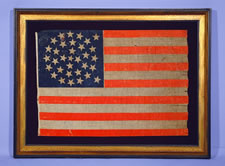 33 STARS, PRE-CIVIL WAR, 1859-1861, ONE OF THREE KNOWN EXAMPLES IN THIS STYLE: