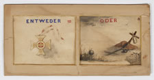 34 STARS IN A DOUBLE WREATH MEDALLION, 1861-1863, A FORKED SWALLOWTAIL GUIDON BATTLE FLAG OF THE 8TH NEW YORK HEAVY ARTILLERY, COMPANY K, RAISED IN NEW YORK CITY