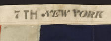 36 STARS, 1864-67, CIVIL WAR ERA, WITH MARKINGS FROM THE 7th REGIMENT, NEW YORK VOLUNTEERS