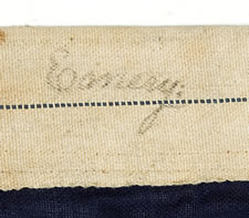 36 STARS, 1864-67, CIVIL WAR ERA, WITH MARKINGS FROM THE 7th REGIMENT, NEW YORK VOLUNTEERS