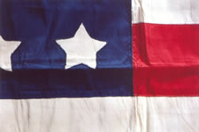 36 STARS, A UNION INFANTRY BATTLE FLAG, ENTIRELY HAND-SEWN, MADE OF SILK, WITH SINGLE-APPLIQUED STARS, NEVADA STATEHOOD, 1864-67