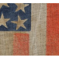 38 LARGE STARS WITH SCATTERED POSITIONING ON A LARGE SCALE PARADE FLAG, COLORADO STATEHOOD, 1876-1889