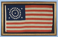 38 STARS, 1876-89, COLORADO STATEHOOD, MEDALLION CONFIGURATION, RARE SMALL SIZE
