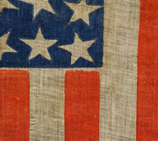 38 STARS, COLORADO STATEHOOD, 1876-1889, WITH ESPECIALLY LARGE STARS AND STRONG COLORATION