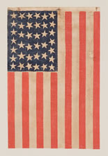 38 STARS, COLORADO STATEHOOD, 1876-1889, SCATTERED STAR POSITIONING