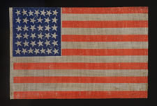 38 STARS, COLORADO STATEHOOD, 1876-1889, WITH SCATTERED STAR POSITIONING SHARP PRINTING, AND STRIKING COLORS