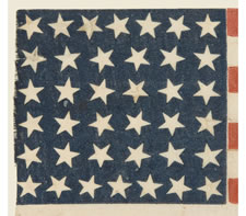 38 STARS, COLORADO STATEHOOD, 1876-1889, SCATTERED STAR POSITIONING