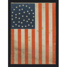 38 STARS IN AN EXCEPTIONALLY RARE "GREAT-STAR-IN-A-WREATH" CONFIGURATION, 1876-1889, COLORADO STATEHOOD