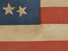 38 STARS IN AN EXTREMELY RARE "BEEHIVE" CONFIGURATION, AN EXTRAORDINARY EXAMPLE, 1876-1889, COLORADO STATEHOOD