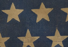 38 STARS IN AN EXTREMELY RARE "BEEHIVE" CONFIGURATION, AN EXTRAORDINARY EXAMPLE, 1876-1889, COLORADO STATEHOOD