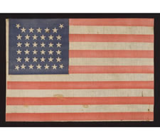 38 STARS IN AN EXTREMELY RARE "BEEHIVE" CONFIGURATION, AN EXTRAORDINARY EXAMPLE, 1876-1889, COLORADO STATEHOOD