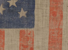 38 STARS IN AN EXTREMELY RARE VARIANT OF THE MEDALLION CONFIGURATION THAT HAS A DIAMOND OF STARS IN THE CENTER, COLORADO STATEHOOD, 1876-1889