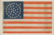 38 STARS, MEDALLION CONFIGURATION WITH 2 OUTLIERS, COLORADO STATEHOOD, 1876-188