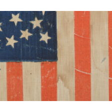38 STARS IN A MEDALLION CONFIGURATION WITH 2 OUTLIERS, COLORADO STATEHOOD, 1876-1889, A LARGE EXAMPLE WITH BOLD COLORATION