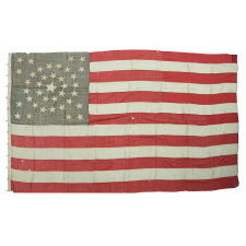 38 STARS IN A MEDALLION CONFIGURATION WITH A RARE GROUPING OF 3 STARS IN EACH CORNER, 1876-1889, COLORADO STATEHOOD