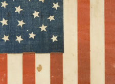38 STARS, MEDALLION CONFIGURATION WITH 2 OUTLIERS,  COLORADO STATEHOOD, 1876-1889