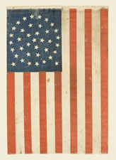38 STARS, MEDALLION CONFIGURATION WITH 2 OUTLIERS,  COLORADO STATEHOOD, 1876-1889