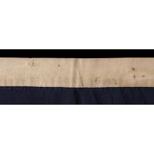 38 STARS IN A "NOTCHED" PATTERN ON A CLAMP-DYED AMERICAN FLAG OF THE 1876-1889 PERIOD, REFLECTS COLORADO STATEHOOD, MADE BY THE U.S. BUNTING COMPANY IN LOWELL, MASSACHUSETTS​
