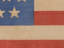 45 STARS ON A CORNFLOWER BLUE CANTON, 1896-1907, UTAH STATEHOOD, SPANISH-AMERICAN WAR ERA