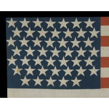 47 STARS, ONE OF JUST A TINY HANDFUL OF PRINTED FLAGS KNOWN TO EXIST WITH THIS RARE AND UNOFFICIAL COUNT, 1912, NEW MEXICO STATEHOOD
