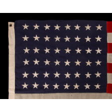 48 STAR ANTIQUE AMERICAN FLAG, MADE circa 1912-1945; REFLECTS THE ERA WHEN NEW MEXICO & ARIZONA WERE THE MOST RECENT STATES TO JOIN THE UNION