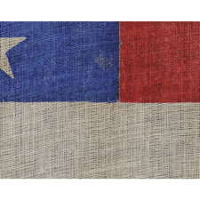 48 STARS IN STAGGERED ROWS ON A LARGE SCALE PARADE FLAG WITH A BRILLIANT, CORNFLOWER BLUE CANTON, 1896-1918