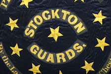 34 STAR, CIVIL WAR PRESENTATION BATTLE FLAG OF THE STOCKTON GUARDS, OF THE 12TH NEW JERSEY VOLUNTEERS