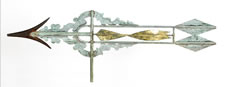VERY RARE BANNERETTE WEATHERVANE WITH A BUILT-IN SPINNER, CA 1880-1900