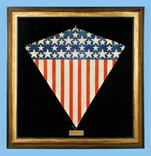 DYNAMIC, UNUSUAL KITE, MADE BY MARKS BROS., BOSTON IN THE WWI - WWII ERA (1918-45)