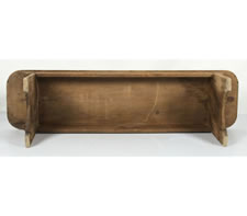 19TH CENTURY PINE WATER BENCH WITH GREAT, NATURALLY BLEACHED PATINA