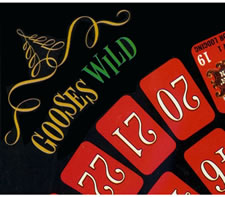 GRAPHIC VINTAGE BOARD GAME GAMEBOARD:  "GOOSES WILD", 1966