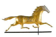 ETHAN ALLEN:  A FULL-BODIED, MOLDED COPPER, RUNNING HORSE WEATHERVANE, CA 1880-1910