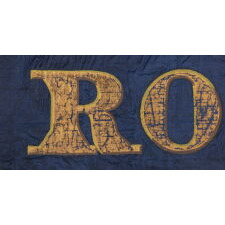 EXTRAORDINARY SILK FLAG, COMMISSIONED BY OR PRESENTED TO THE ROCKFORD, ILLINOIS “WIDE AWAKES,” IN SUPPORT OF THE 1860 PRESIDENTIAL CAMPAIGN OF ABRAHAM LINCOLN & HANNIBAL HAMLIN, POSSIBLY CARRIED AT THE OPENING OF THE CIVIL WAR BY COMPANY D OF THE 11TH ILLINOIS INFANTRY
