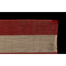 ANTIQUE AMERICAN FLAG WITH 10-POINTED STARS THAT SPELL “1776 – 1876”, MADE FOR THE 100-YEAR ANNIVERSARY OF AMERICAN INDEPENDENCE, ONE OF THE MOST GRAPHIC OF ALL EARLY EXAMPLES